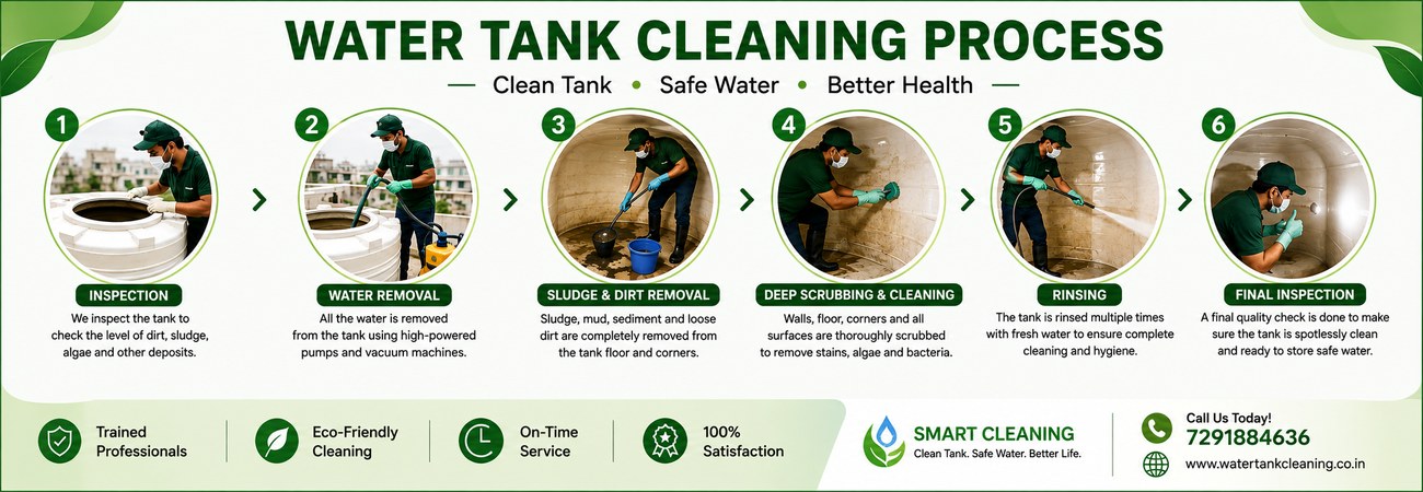 Smart Water Tank Cleaning Process